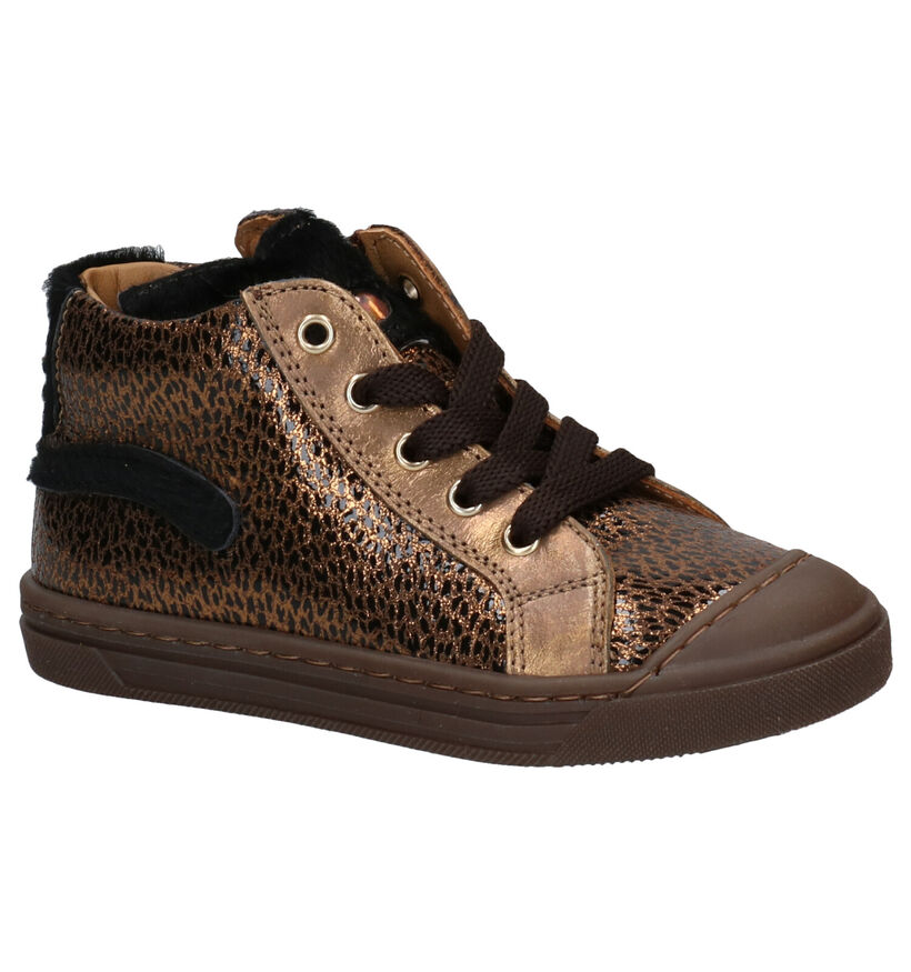 STONES and BONES Caba Chaussures hautes en Brun en cuir (279316)