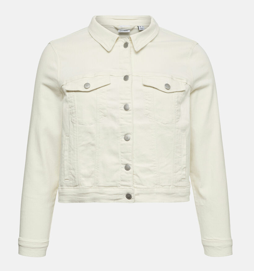 Vero Moda Curve Wild Soya Manteau court en Blanc pour femmes (369340)