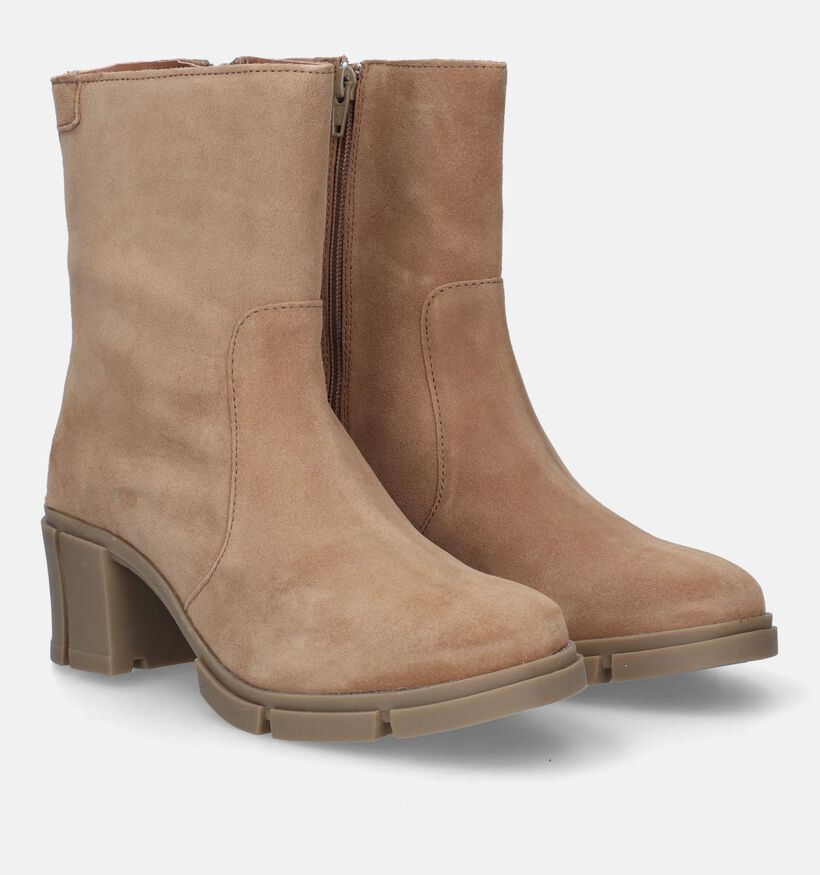 Tango Romy Camel Enkellaarsjes met hak voor dames (329207)