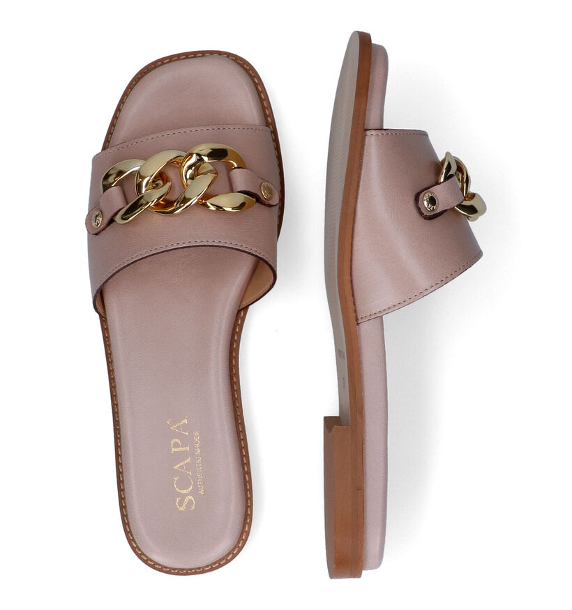 Scapa Beige Slippers voor dames (307260)