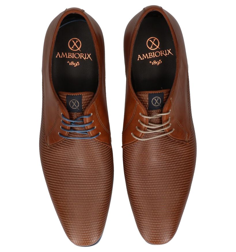 Ambiorix Chaussures habillées en Cognac en cuir (249174)