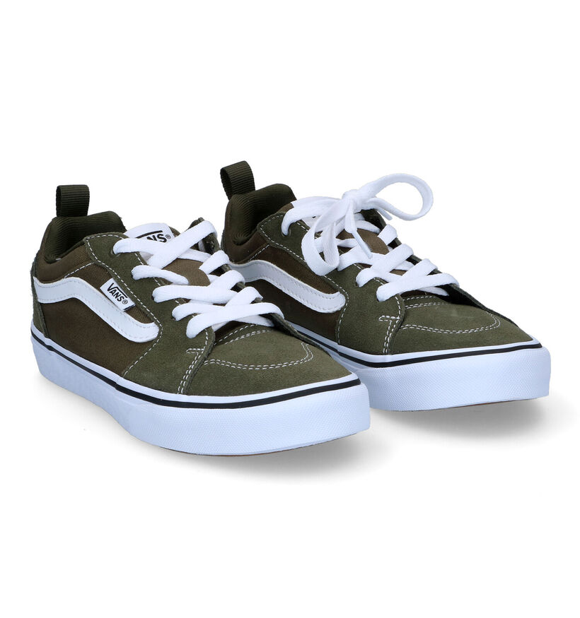 Vans Filmore Baskets en Vert kaki en daim (303042)