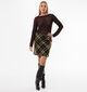Mexx Check Skirt Donkergroene Midi-Rok voor dames (380221)