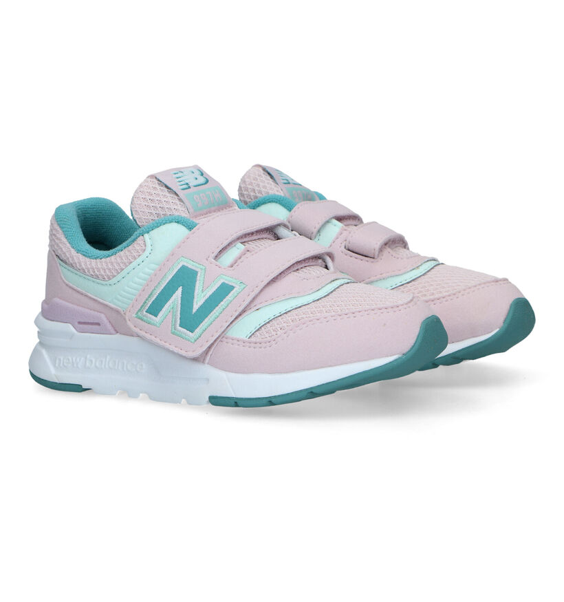 New Balance 997 Baskets en Rose pour filles (319338) - pour semelles orthopédiques