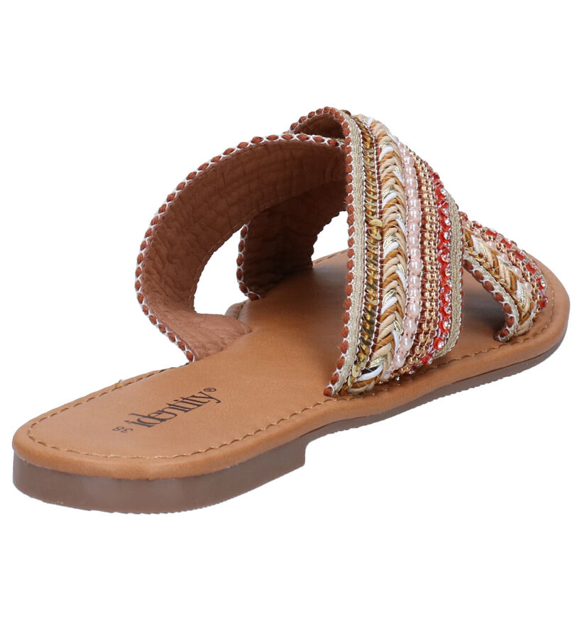 Identity Beige Slippers in stof (273453)