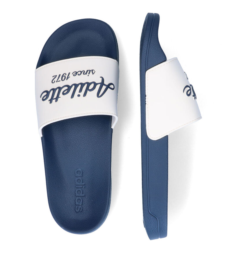 adidas Adilette Witte Badslippers voor heren (324942)