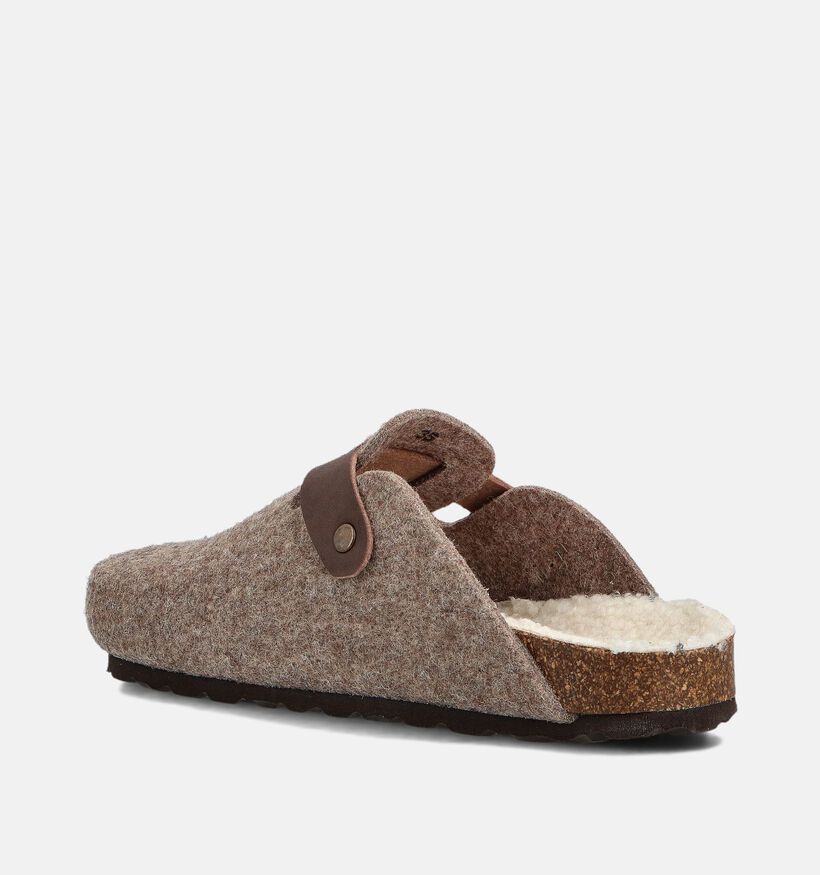 Milo & Mila Pantoufles ouvertes en Marron pour filles, garçons (364939)