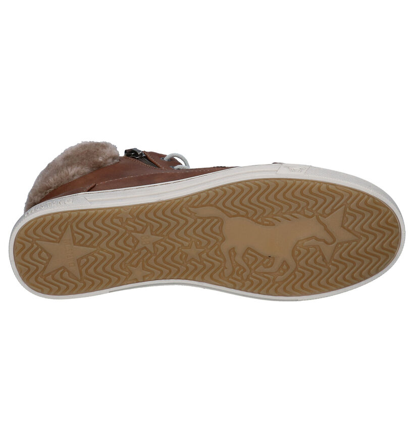 Mustang Baskets montantes en Cognac pour femmes (313788)