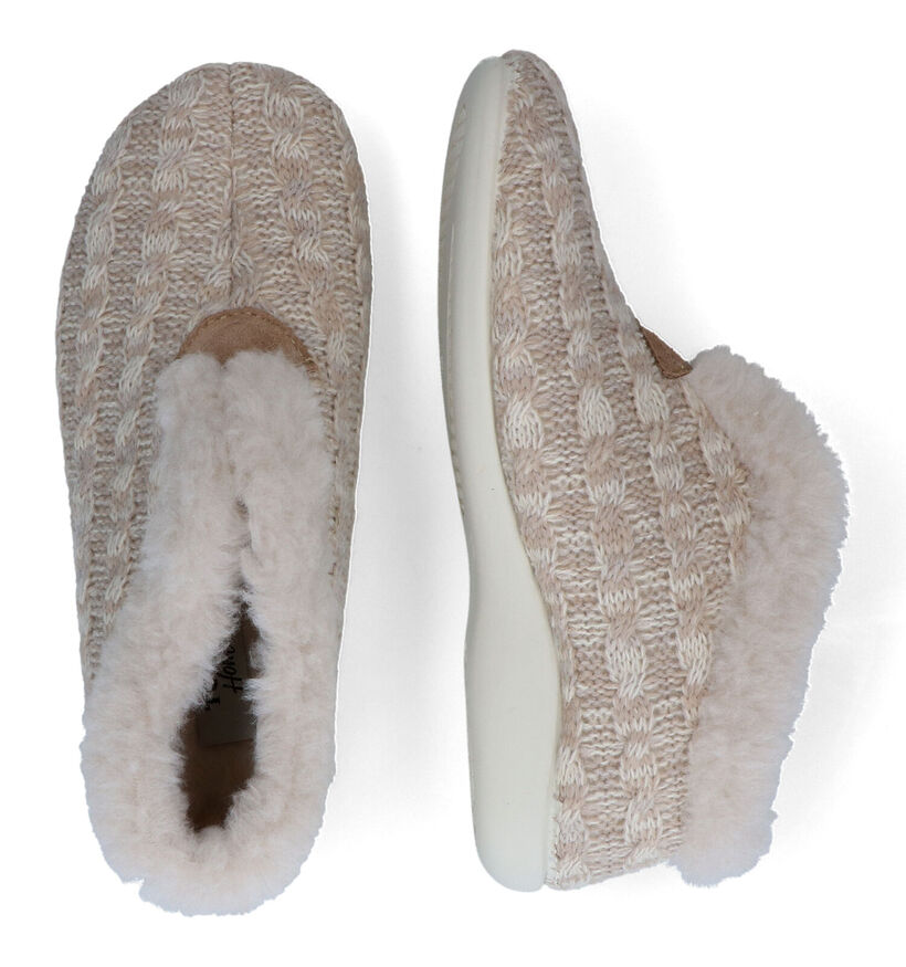 Torfs Home Pantoufles fermées en Beige pour femmes (330461)