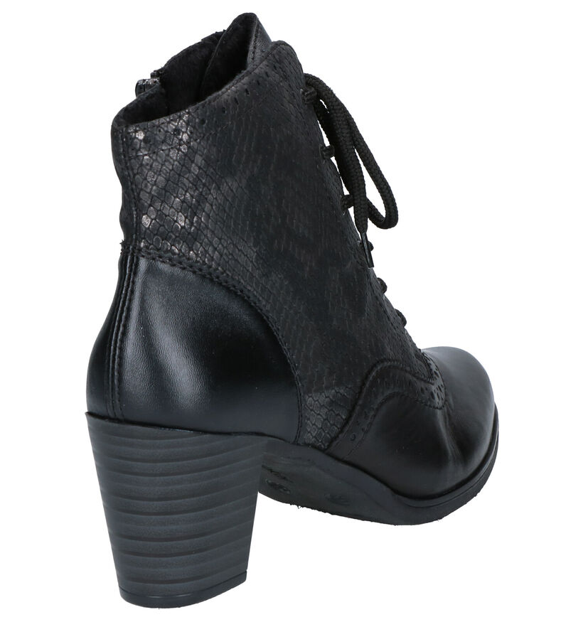 Rieker Bottines à lacets en Noir en cuir (282711)