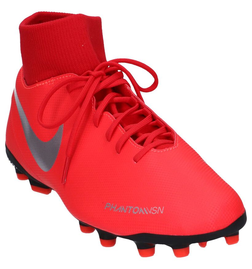 Fluorode Voetbalschoenen Nike Phantom VSN Club, Rood, pdp