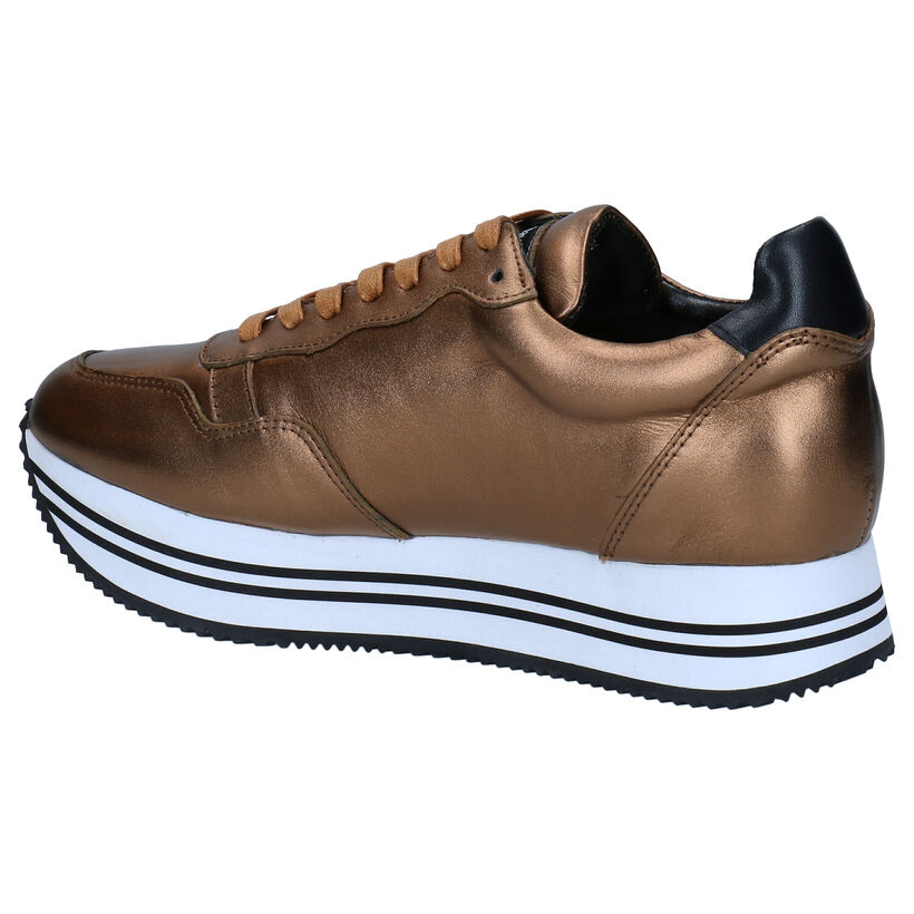 Nathan-Baume Cognac Veterschoenen in leer (283257)