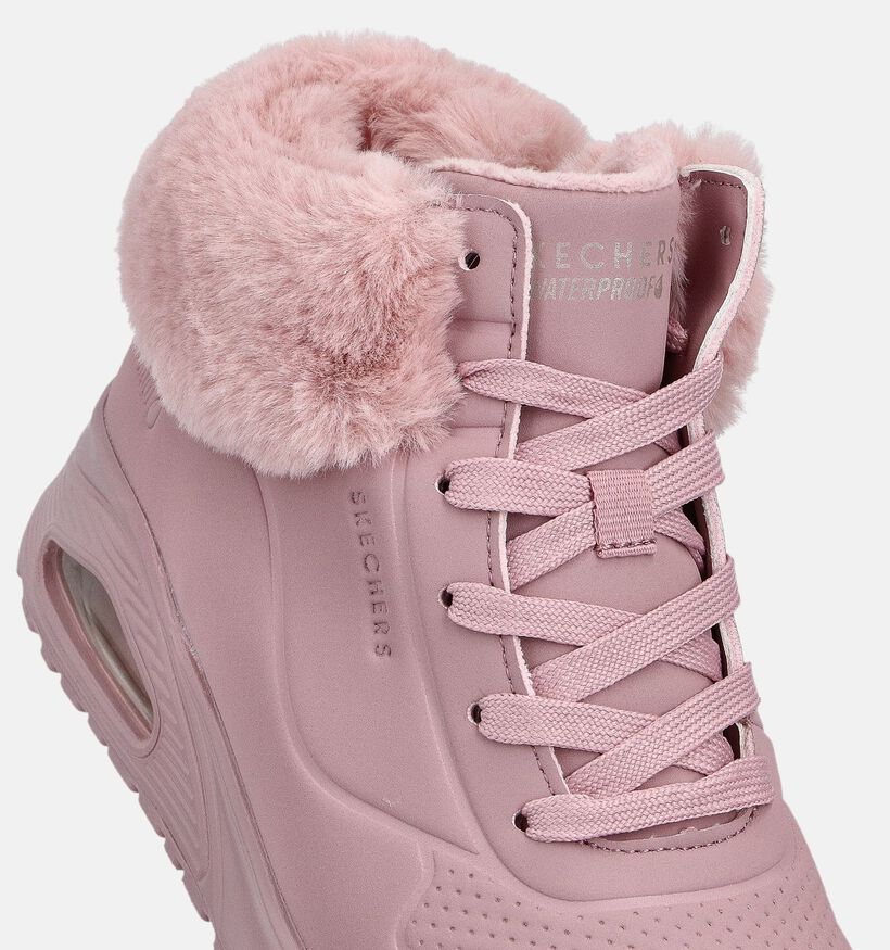 Skechers Uno Gen1 Baskets montantes en Rose pour filles (361095)