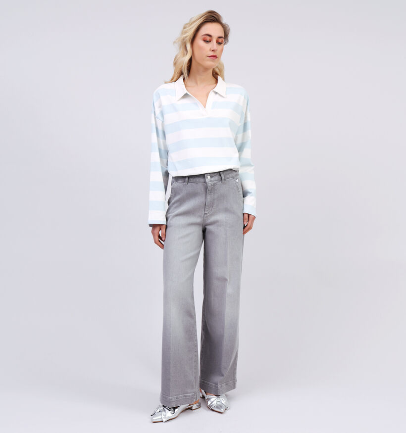 comma casual identity Grijze Geklede broek voor dames (358265)