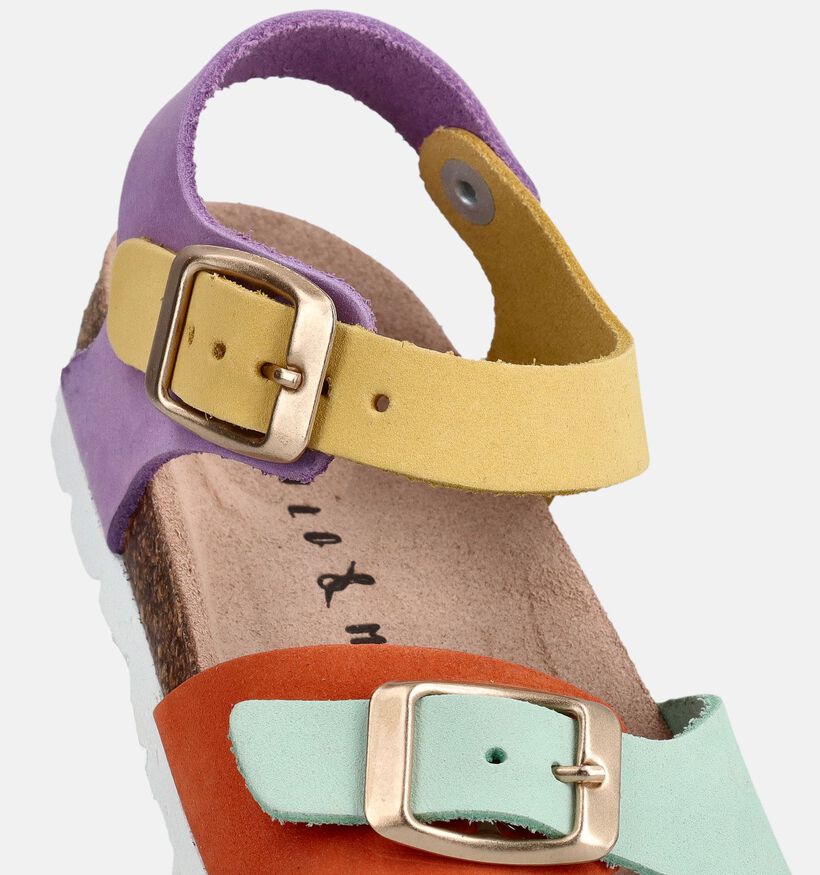 Milo & Mila Sandales en Jaune/Violet pour filles (369848)