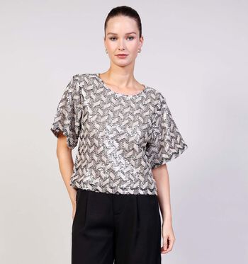 Orfeo T-shirts Zwart/Zilver