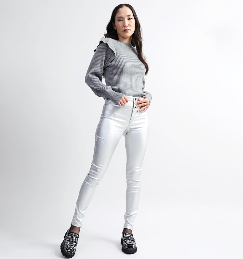 Vila Vica Pull en Gris pour femmes (338142)