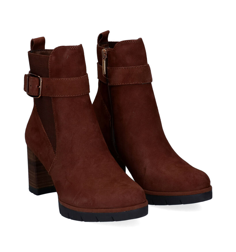 Tamaris Anti Shokk Bottillons en Cognac pour femmes (297165)