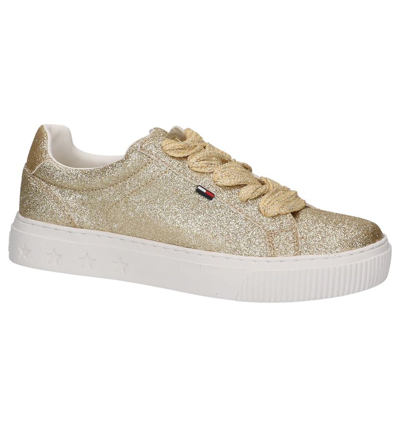 Tommy Hilfiger Gouden Sneakers, , pdp