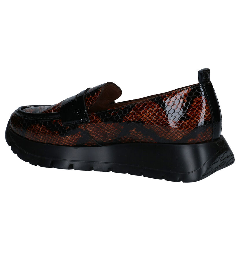 Wonders Mocassins en Cognac pour femmes (298912) - pour semelles orthopédiques