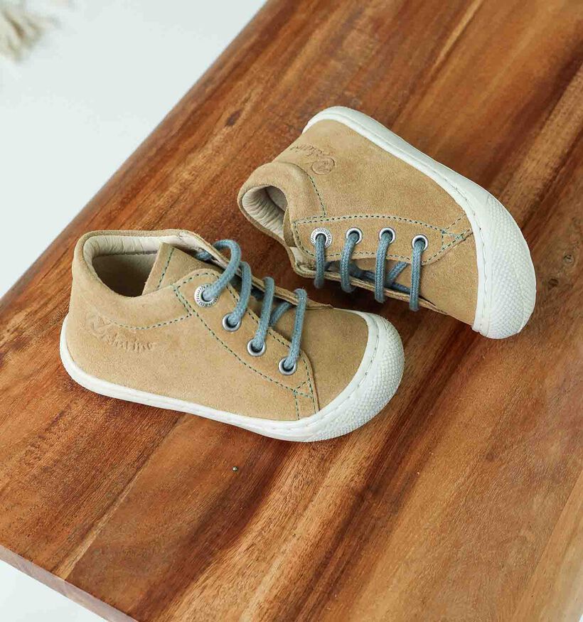 Naturino Cocoon Suede Chaussures pour bébé en Beige pour filles, garçons (355492) - pour semelles orthopédiques