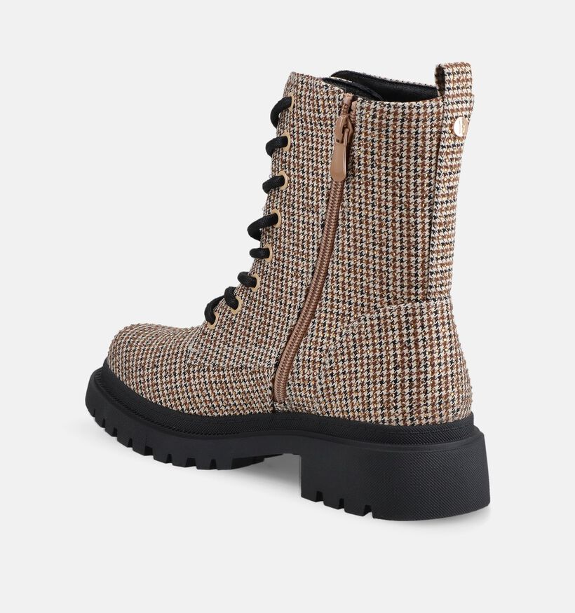 La Strada Donkerbeige Boots met Veters en Rits voor dames (381640)