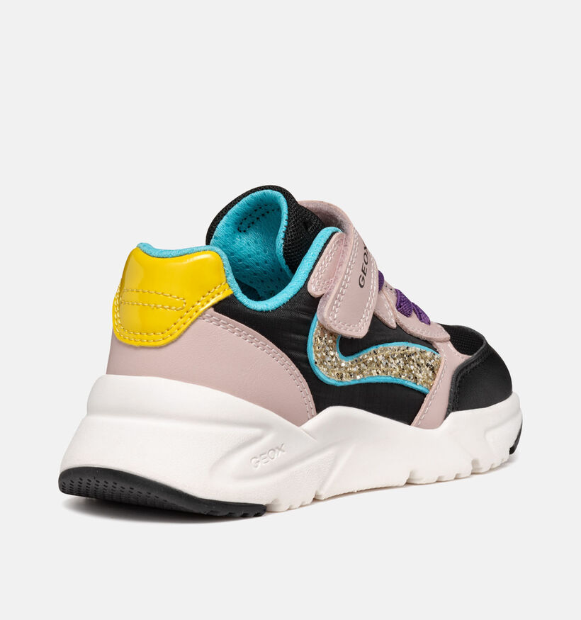 Geox Loftus Blauwe/Roze Sneakers voor meisjes (360382) - geschikt voor steunzolen