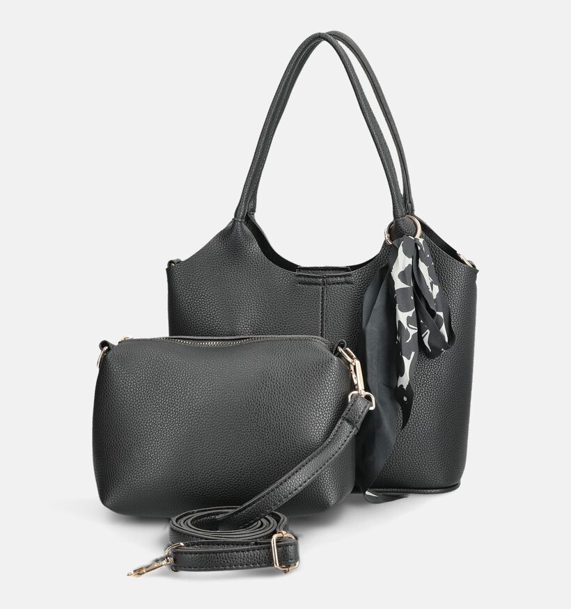 Signatur Leather Bag With Inner Bag Cabas en Noir pour femmes (380913)