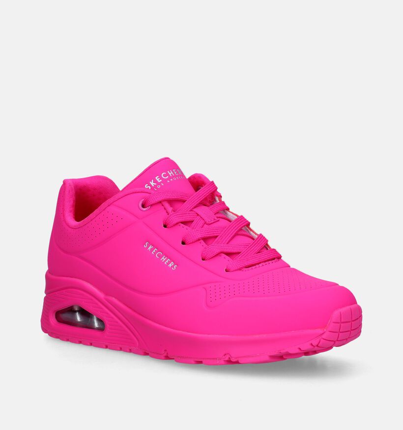 Skechers Uno Night Shades Baskets en Rose pour femmes (342446)