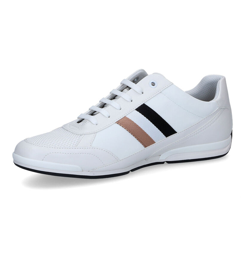 Hugo Boss Saturn Low Witte Veterschoenen voor heren (303279) - geschikt voor steunzolen