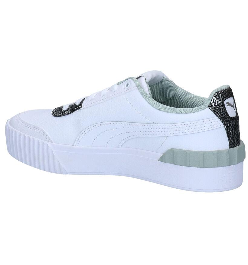 Puma Carina Lift Snake Baskets en Blanc en simili cuir (280800)