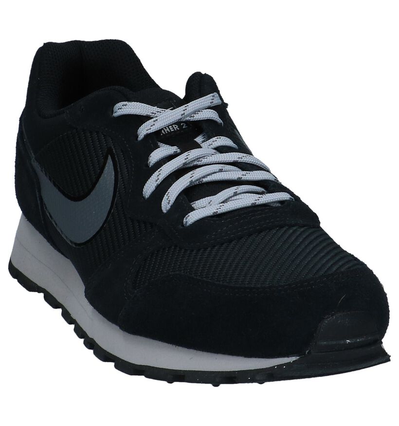 Zwarte Sneakers Nike MD Runner 2 in daim (234123)