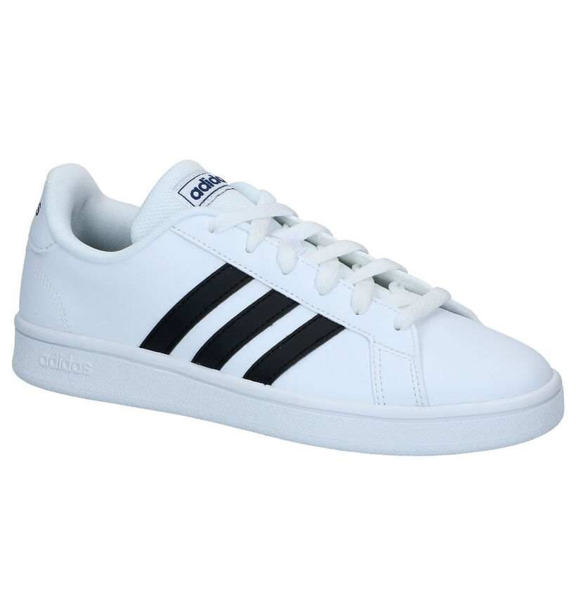 adidas Grand Court Zwarte Sneakers voor dames (334388) - geschikt voor steunzolen