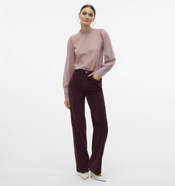 Vero Moda Broeken Bordeaux