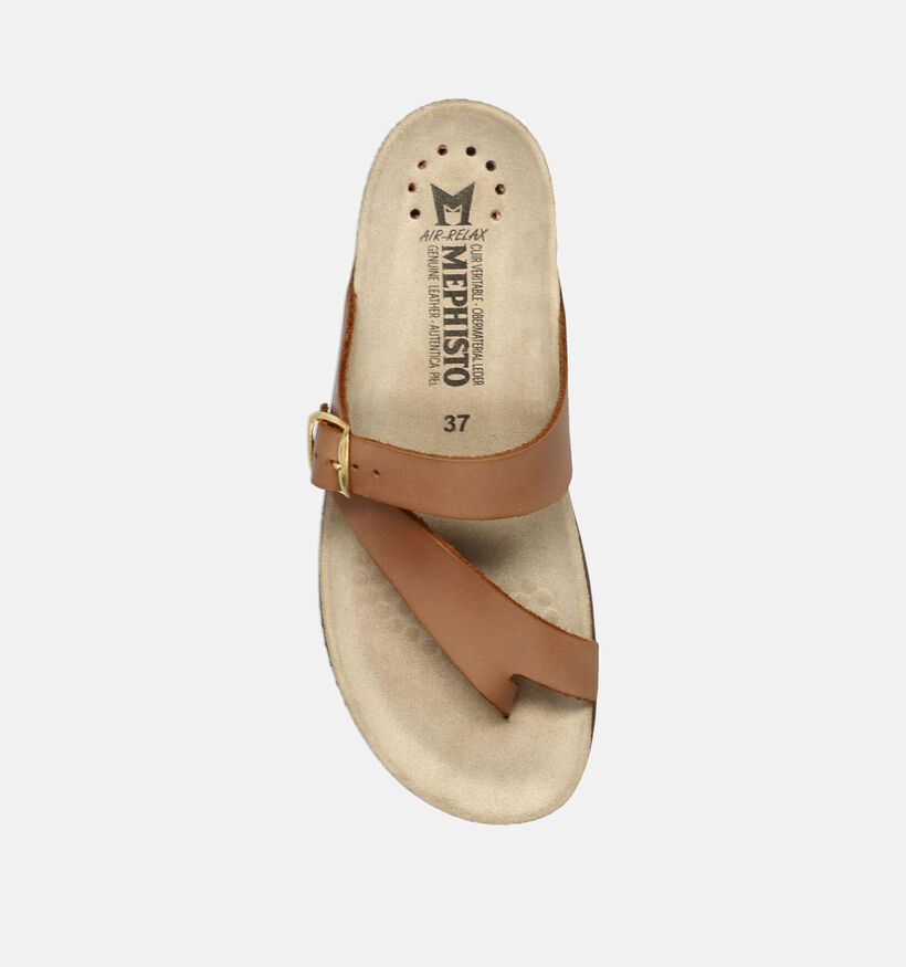 Mephisto Helen Tongs en Cognac pour femmes (369949)