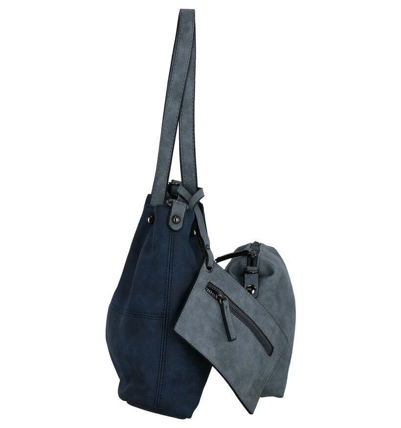 Emily & Noah Grijze Bag in bag Schoudertas in kunstleer (282172)