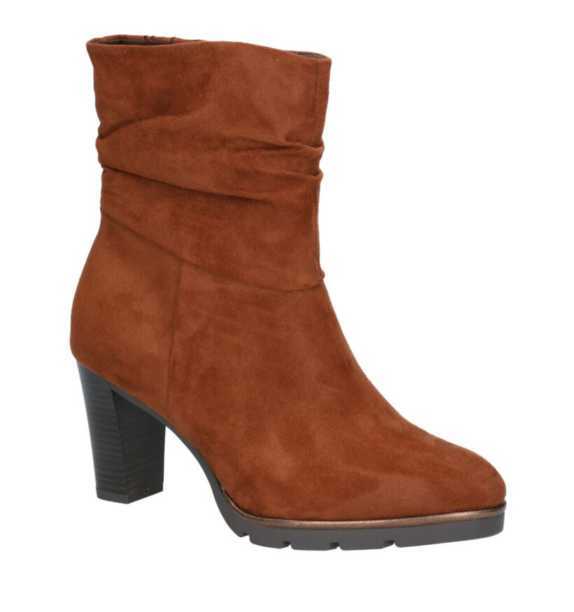 Marco Tozzi Cognac Laarzen in nubuck (257255)