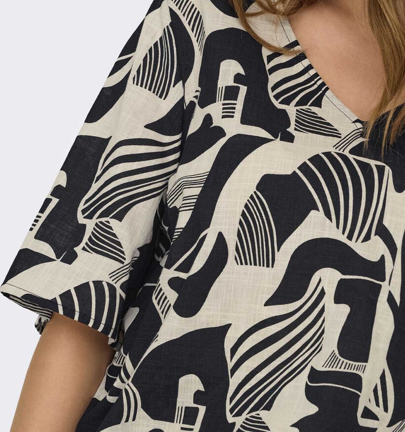 ONLY Carmakoma Malusi Zwarte Blouse voor dames (358234)
