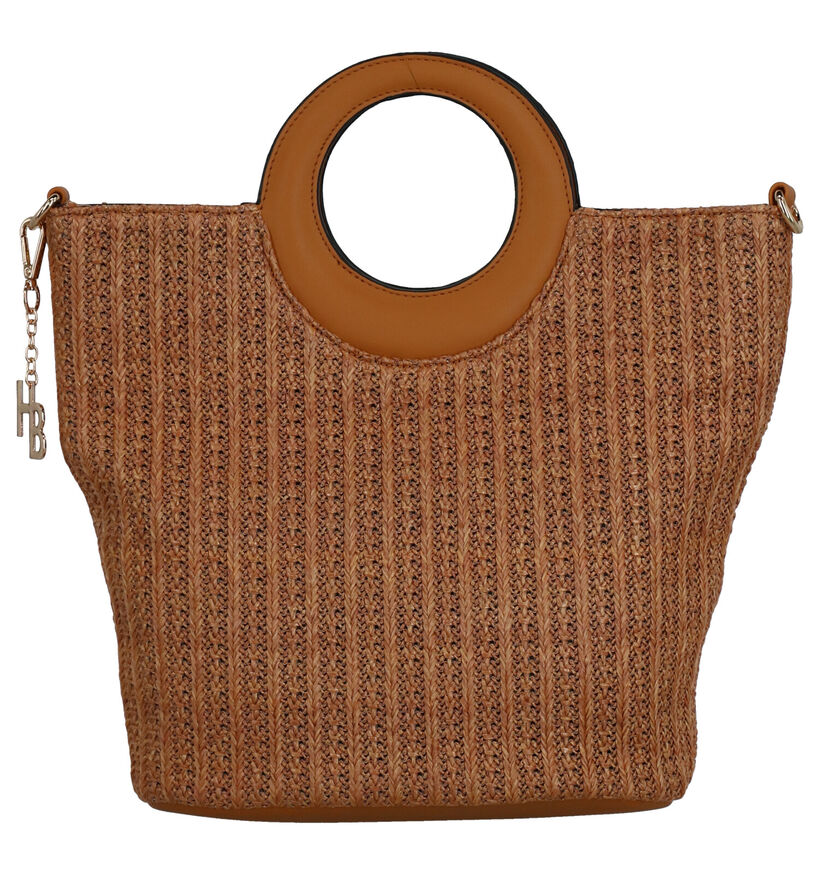 Hampton Bays Alex Cognac Handtas in stof (277928)