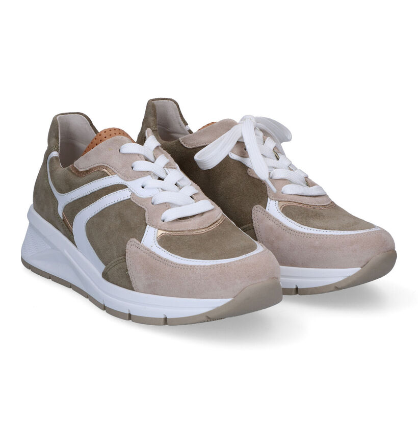 Gabor OptiFit Beige Sneakers in daim (306634)