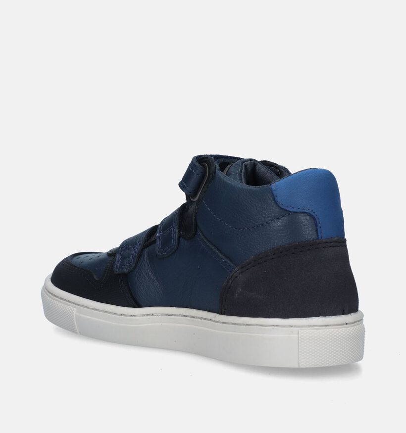 Little David Liam Chaussures à velcro en Bleu pour garçons (348128) - pour semelles orthopédiques