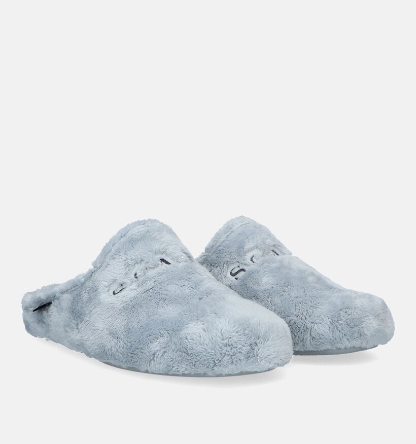 Scapa Grijze Fluffy Pantoffels voor dames (333502)