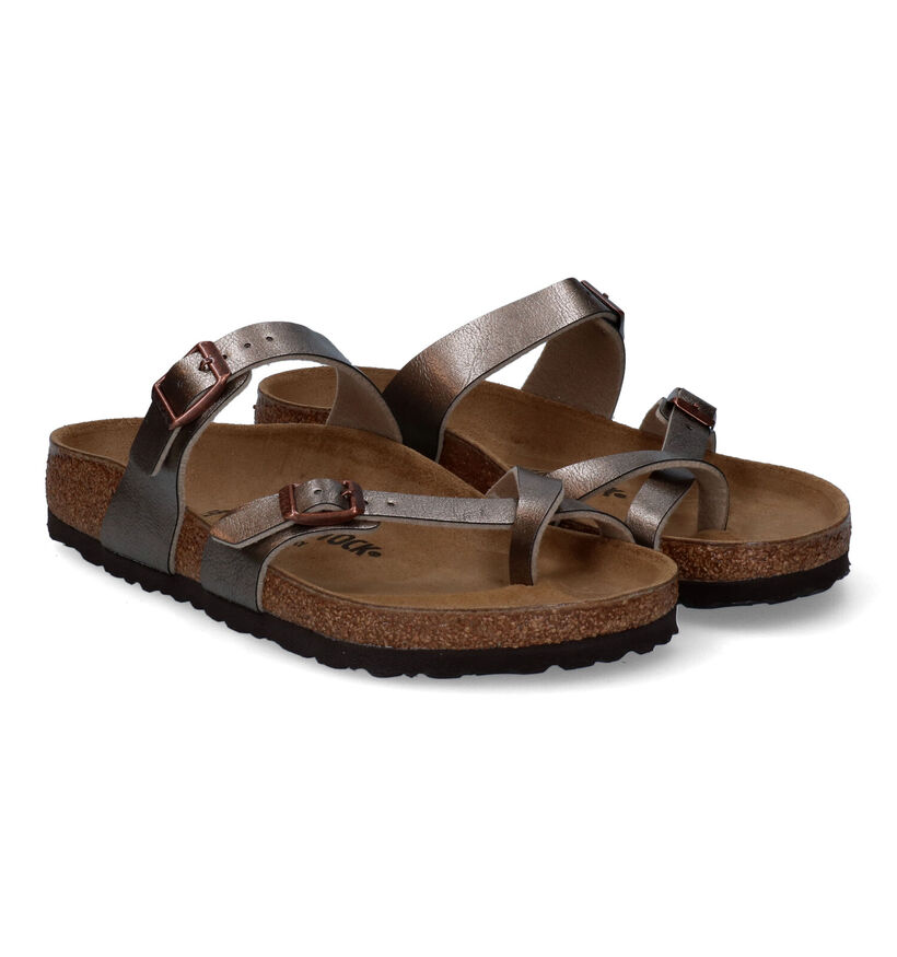 Birkenstock Mayari Zwarte Teenslippers voor dames (338056)