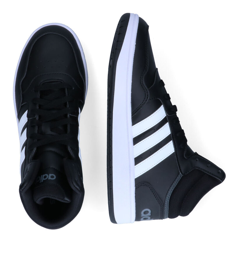 adidas Hoops 3.0 Mid Baskets en Noir pour hommes (326291)