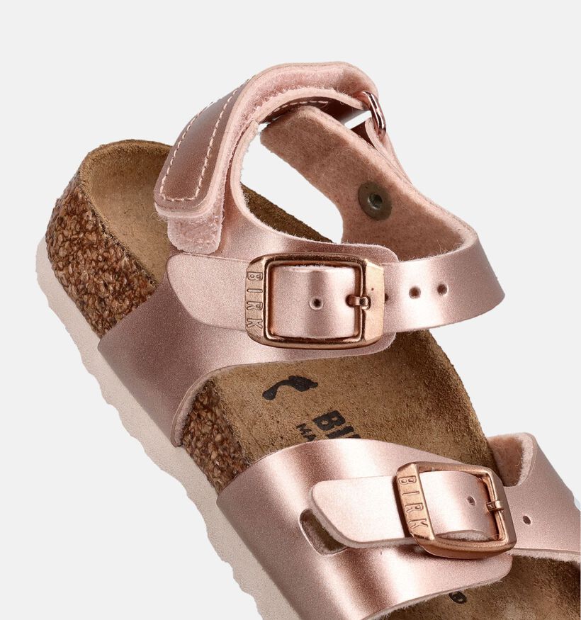 Birkenstock Rio Ros&eacute; Gouden Sandalen voor meisjes (368278)