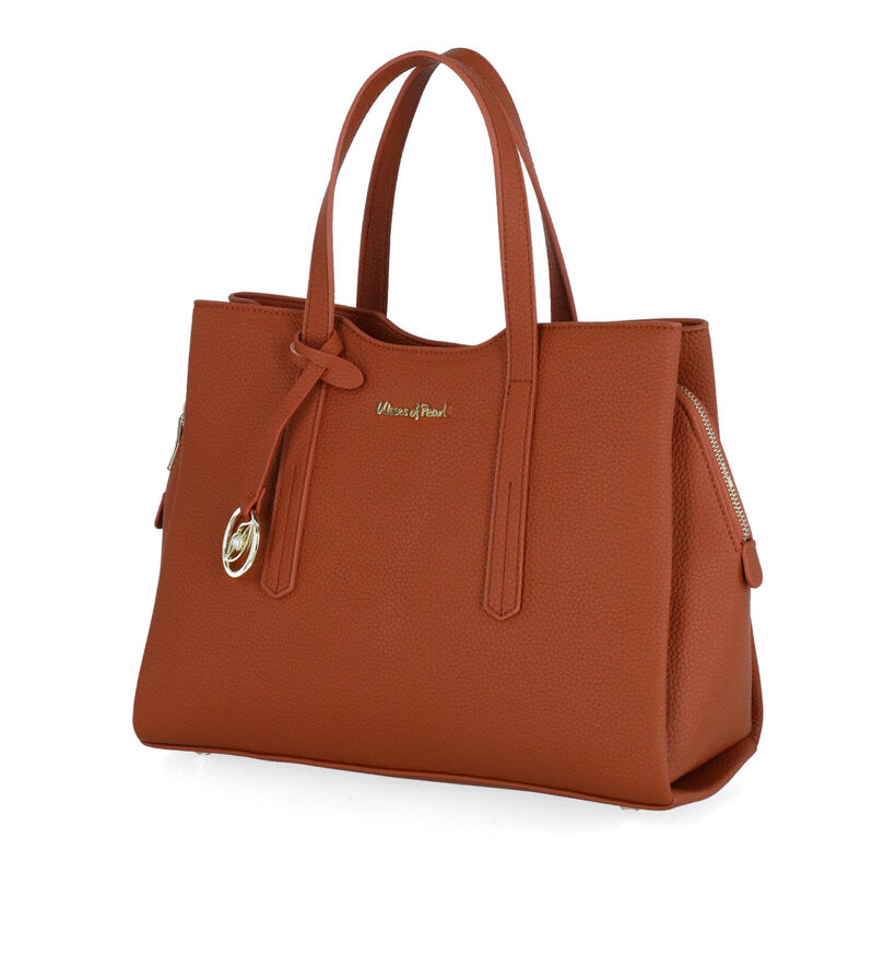 Kisses of Pearl Chloe Zwarte Shopper Tas in kunstleer (300261)