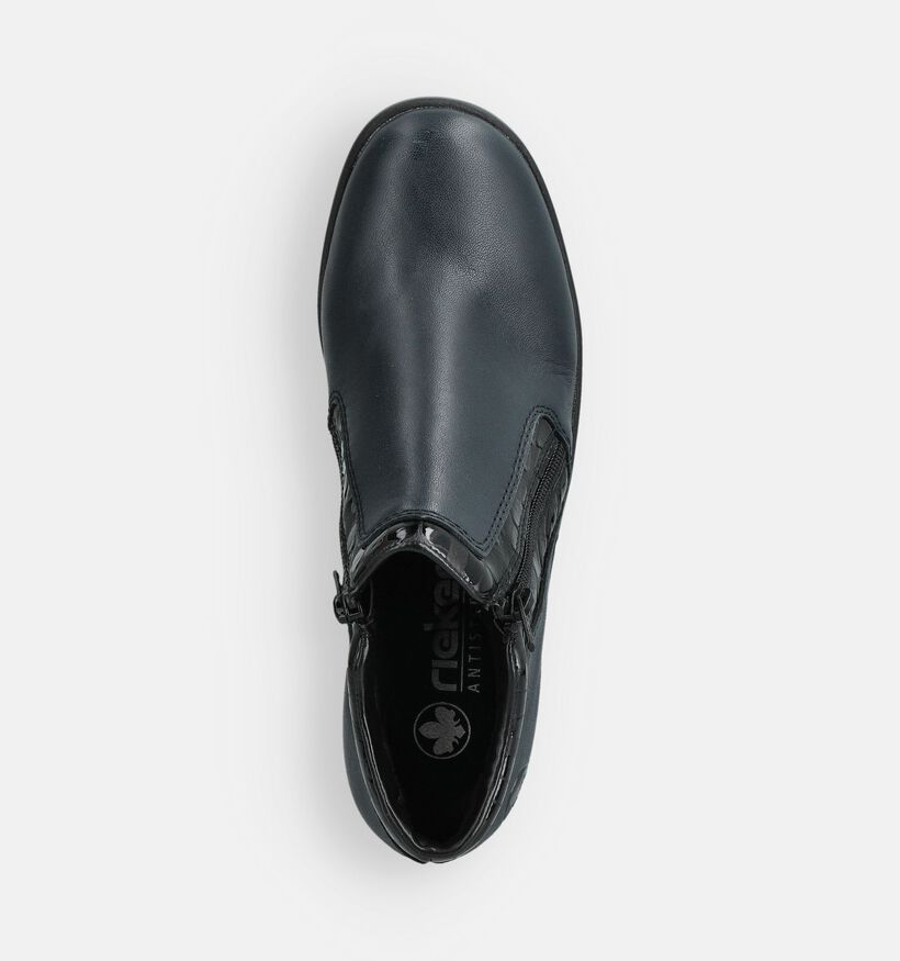 Rieker Blauwe Comfortschoenen met Rits voor dames (360462) - geschikt voor steunzolen