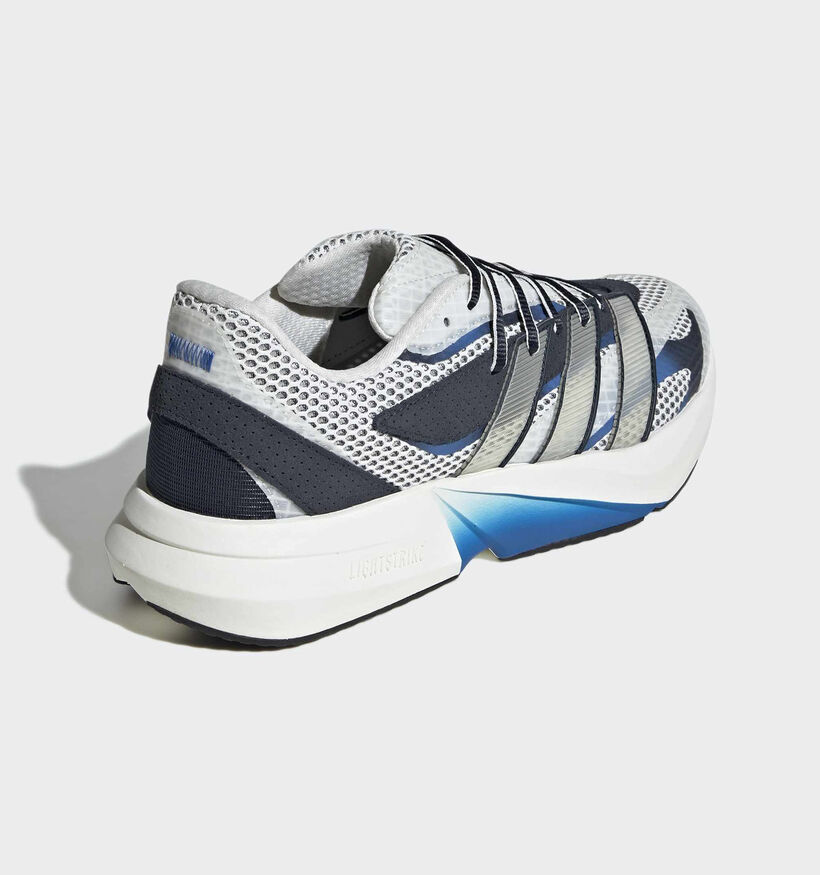 adidas Lightblaze Baskets en Gris/Bleu pour hommes (366815) - pour semelles orthop&eacute;diques