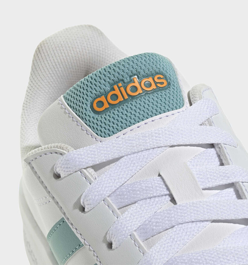 adidas Grand Court 3.0 Witte/Munt Sneakers voor jongens (375464)