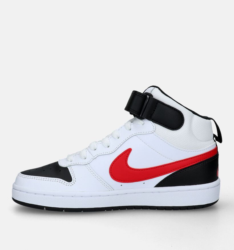 Nike Court Borough Baskets en Blanc pour filles, garçons (328096)